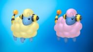 Regular and shiny Mareep (Image via TPC)